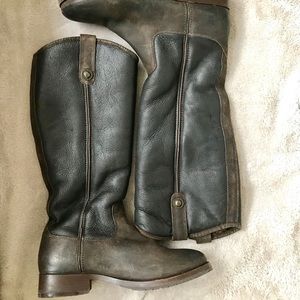 FRYE Dark Brown Leather Boots